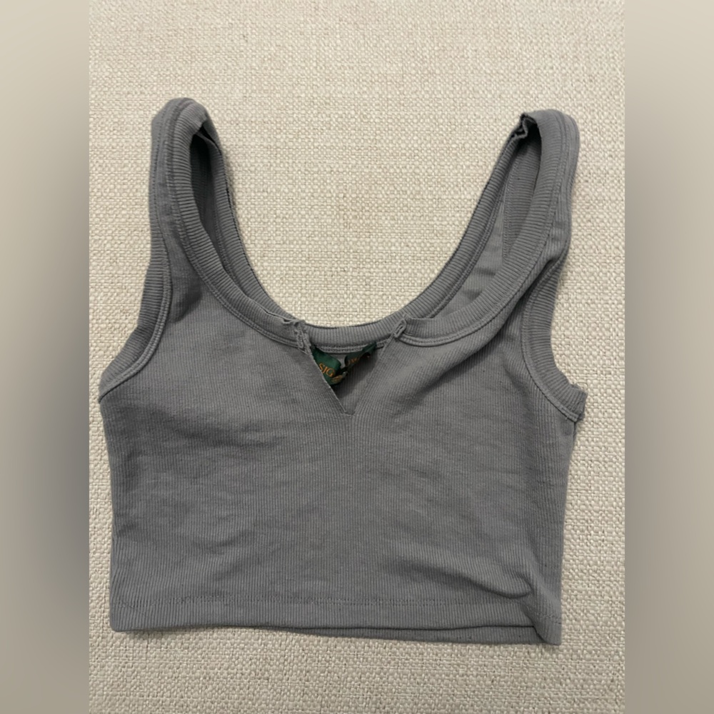 Gray Crop Top Signatures
